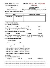 Đề kiểm tra Học kỳ I môn Toán Lớp 2 - Đề 1 - Năm học 2019-2020 (Bộ sách Cùng học để phát triển năng lực)